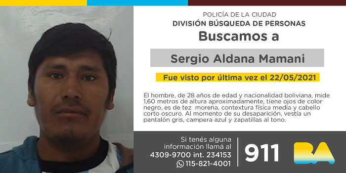 BUSCAN A SERGIO